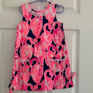 Lilly Pulitzer like new flamingo dress. Lined